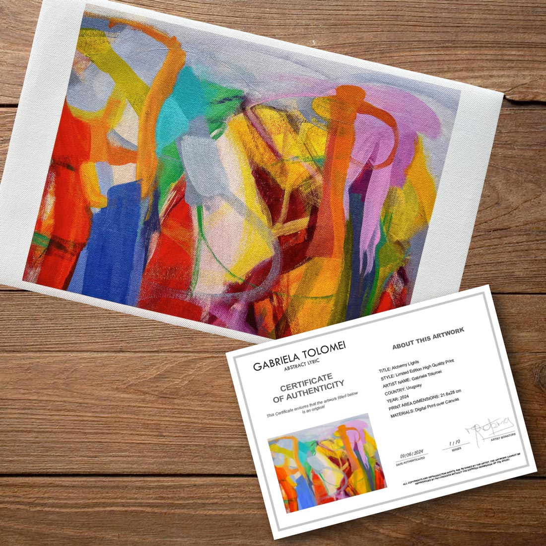 Prints-canvas-limit-edition-Abstract-Art-Buy-Emerging-Contemporary-Saatchiart-Saatchi -Gabriela-Tolomei-Alchemy-Lights-Print-Canvas-Certificate