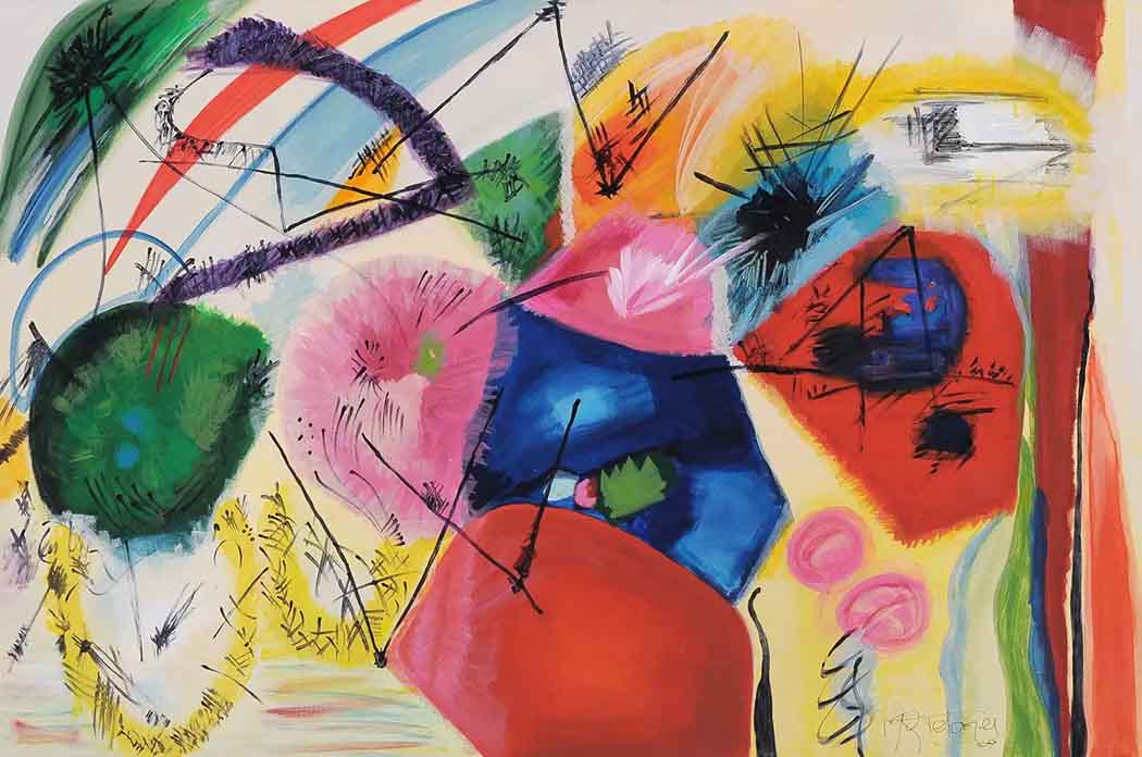 Abstract-Art-Buy-Emerging-Contemporary-Saatchiart-Saatchi -Gabriela Tolomei Alegria Full Painting