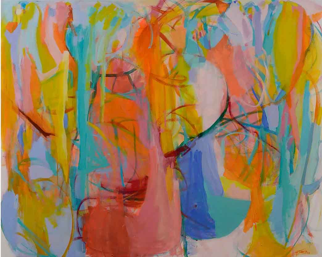 Abstract-Art-Buy-Emerging-Contemporary-Saatchiart-Saatchi  -Gabriela Tolomei Celestial Love Full Painting