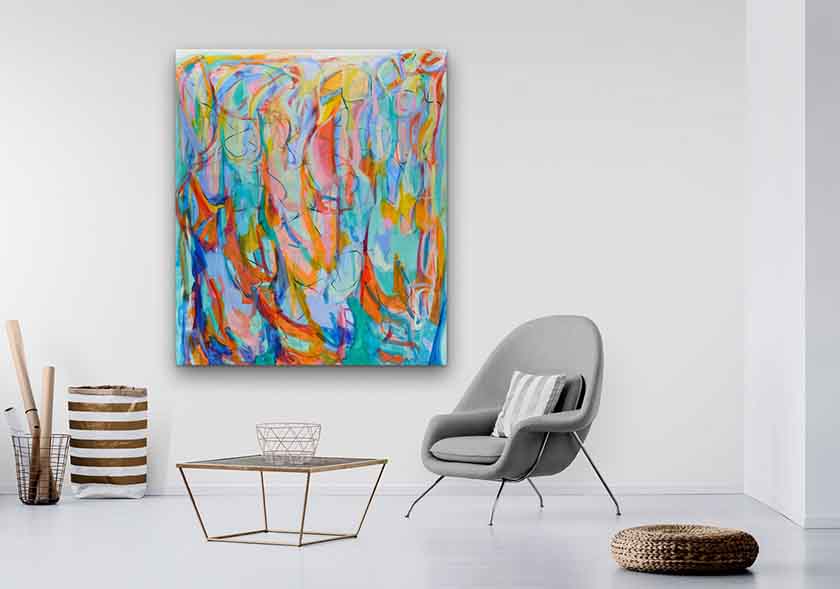 Abstract-Art-Buy-Emerging-Contemporary-Saatchiart-Saatchi  -Gabriela Tolomei Ciudades Develadas Mounted