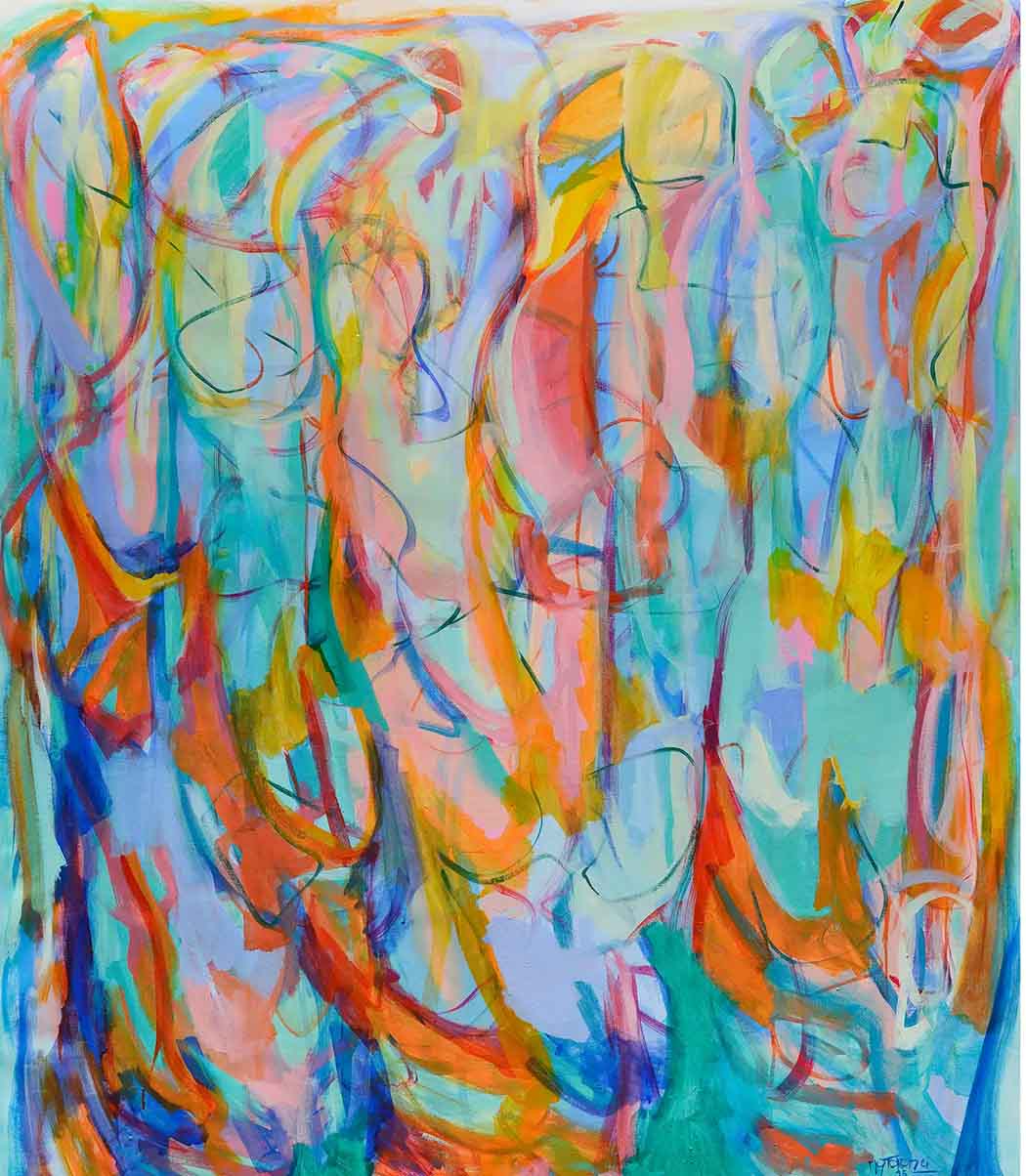 Abstract-Art-Buy-Emerging-Contemporary-Saatchiart-Saatchi  -Gabriela Tolomei Ciudades Develadas Full Painting
