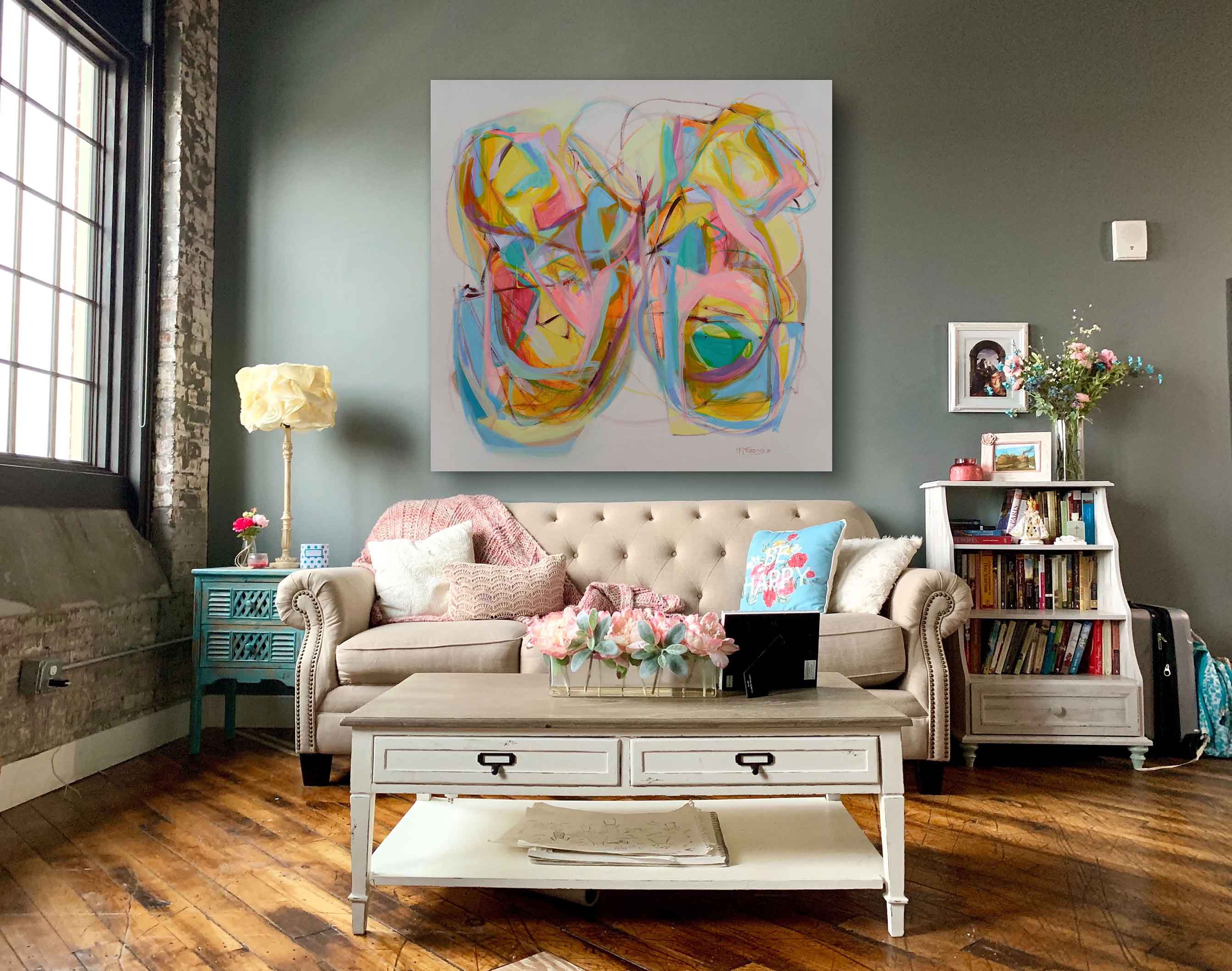 Abstract-Art-Buy-Emerging-Contemporary-Saatchiart-Saatchi -Gabriela Tolomei Code Butterfly Mounted