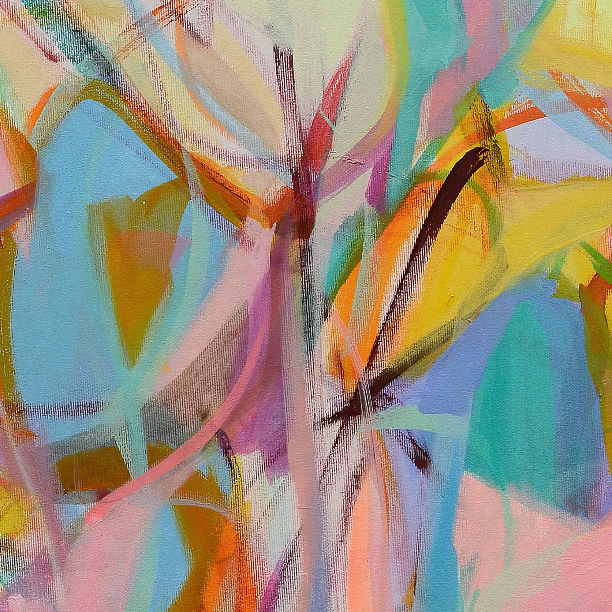 Abstract artwork with swirling colors on a white background Gabriela Tolomei Code Butterfly Detail