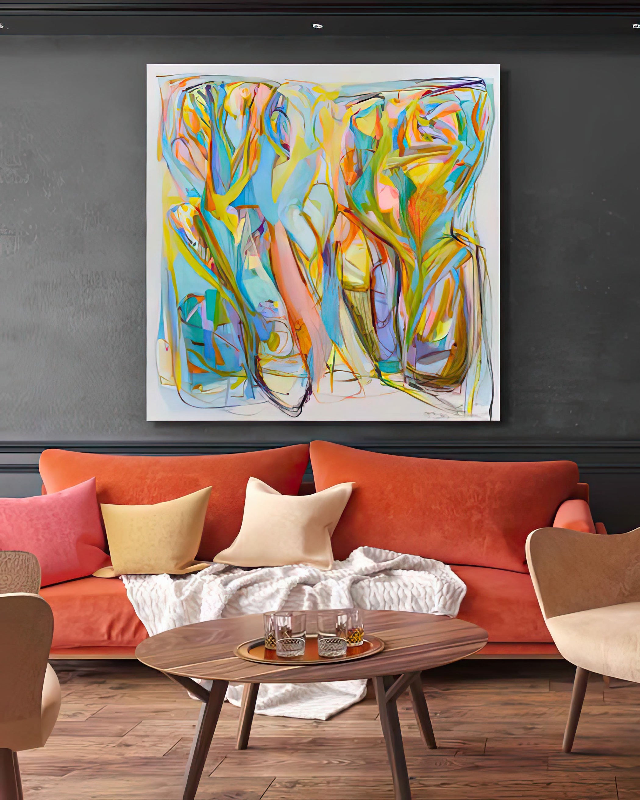 Abstract-Art-Buy-Emerging-Contemporary-Saatchiart-Saatchi -Gabriela Tolomei CODIGO FLORECER Full Painting