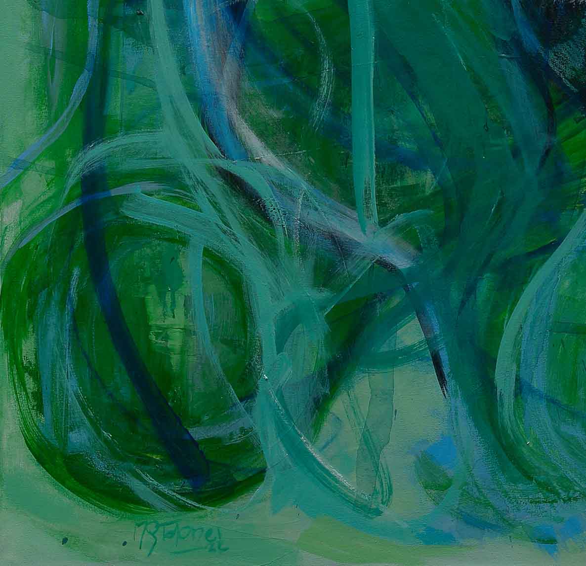 Abstract-Art-Buy-Emerging-Contemporary-Saatchiart-Saatchi-Gabriela Tolomei EMERALD CODE Detail