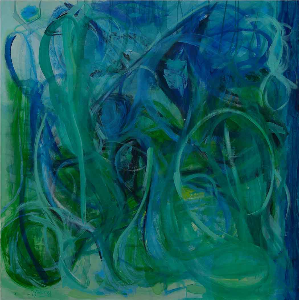 Abstract-Art-Buy-Emerging-Contemporary-Saatchiart-Saatchi-Gabriela Tolomei EMERALD CODE Full Painting