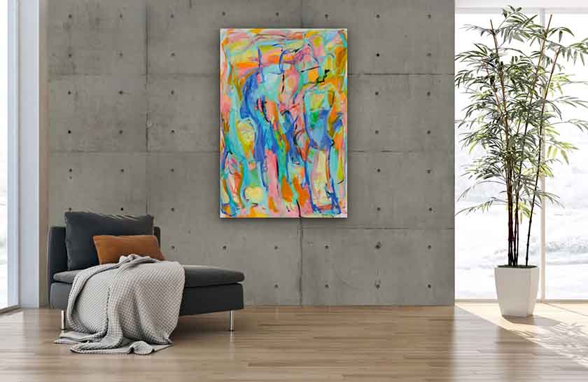 Abstract-Art-Buy-Emerging-Contemporary-Saatchiart-Saatchi -Gabriela Tolomei EN LA TIERRA COMO EN EL CIELO Mounted