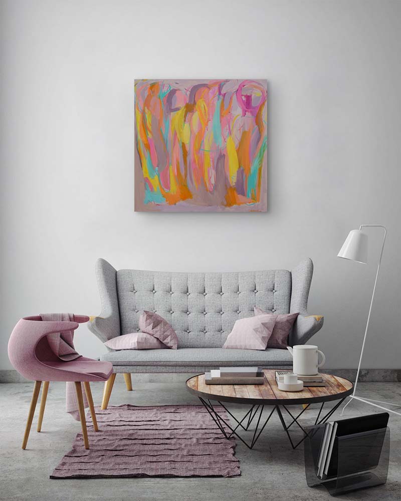 Abstract-Art-Buy-Emerging-Contemporary-Saatchiart-Saatchi -Gabriela Tolomei El latir del corazon cosmico Mounted