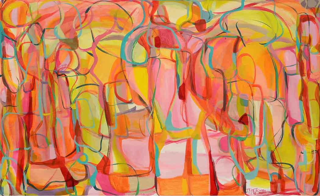 Abstract-Art-Buy-Emerging-Contemporary-Saatchiart-Saatchi -Gabriela Tolomei Etheric Cities Full Painting