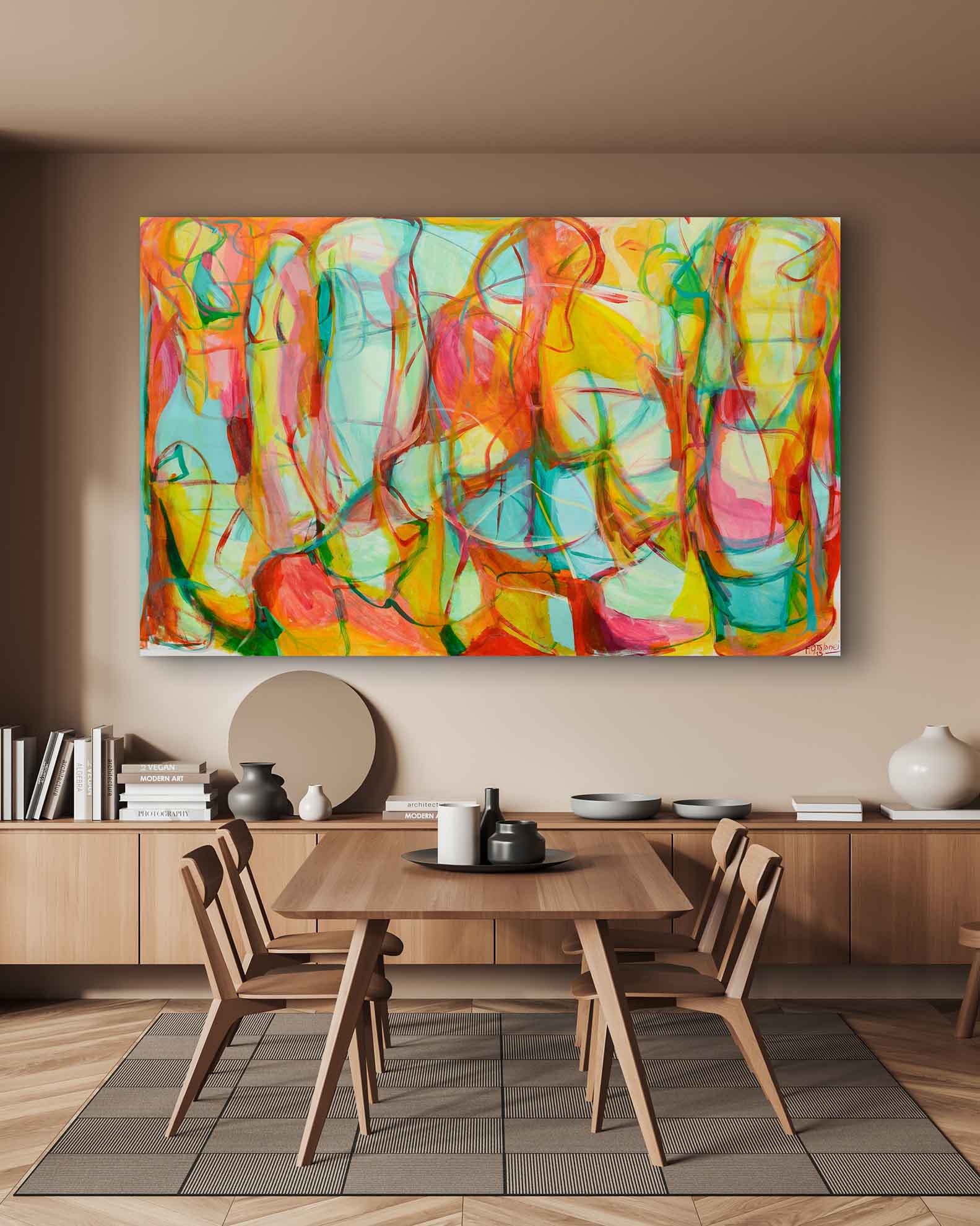 Abstract-Art-Buy-Emerging-Contemporary-Saatchiart-Saatchi -Gabriela Tolomei Existential Flow Mounted