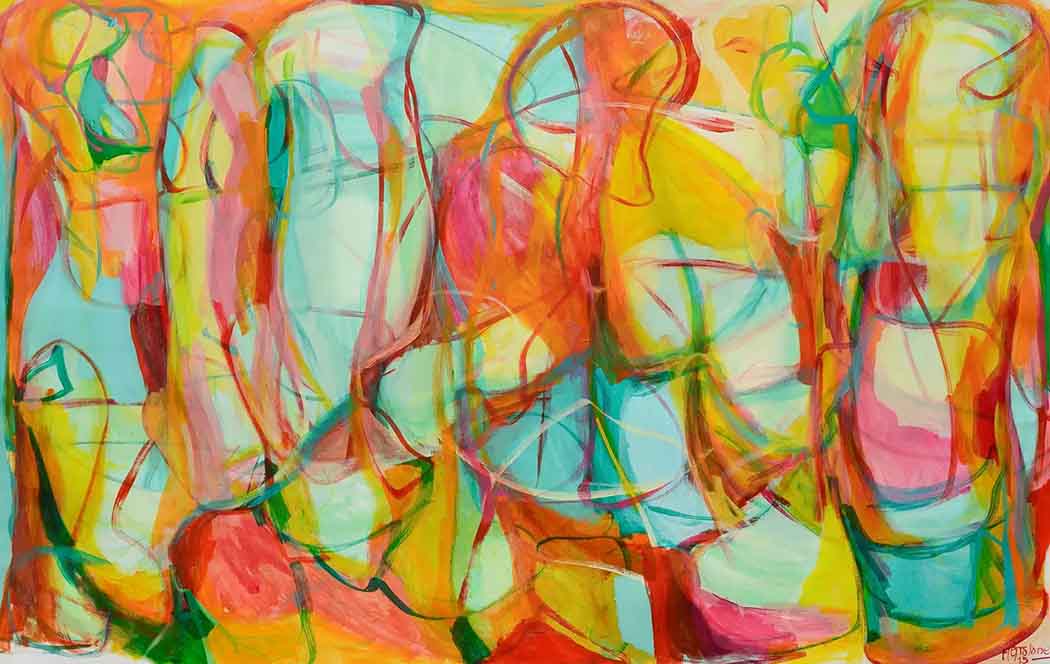 Abstract-Art-Buy-Emerging-Contemporary-Saatchiart-Saatchi -Gabriela Tolomei Existential Flow Full Painting