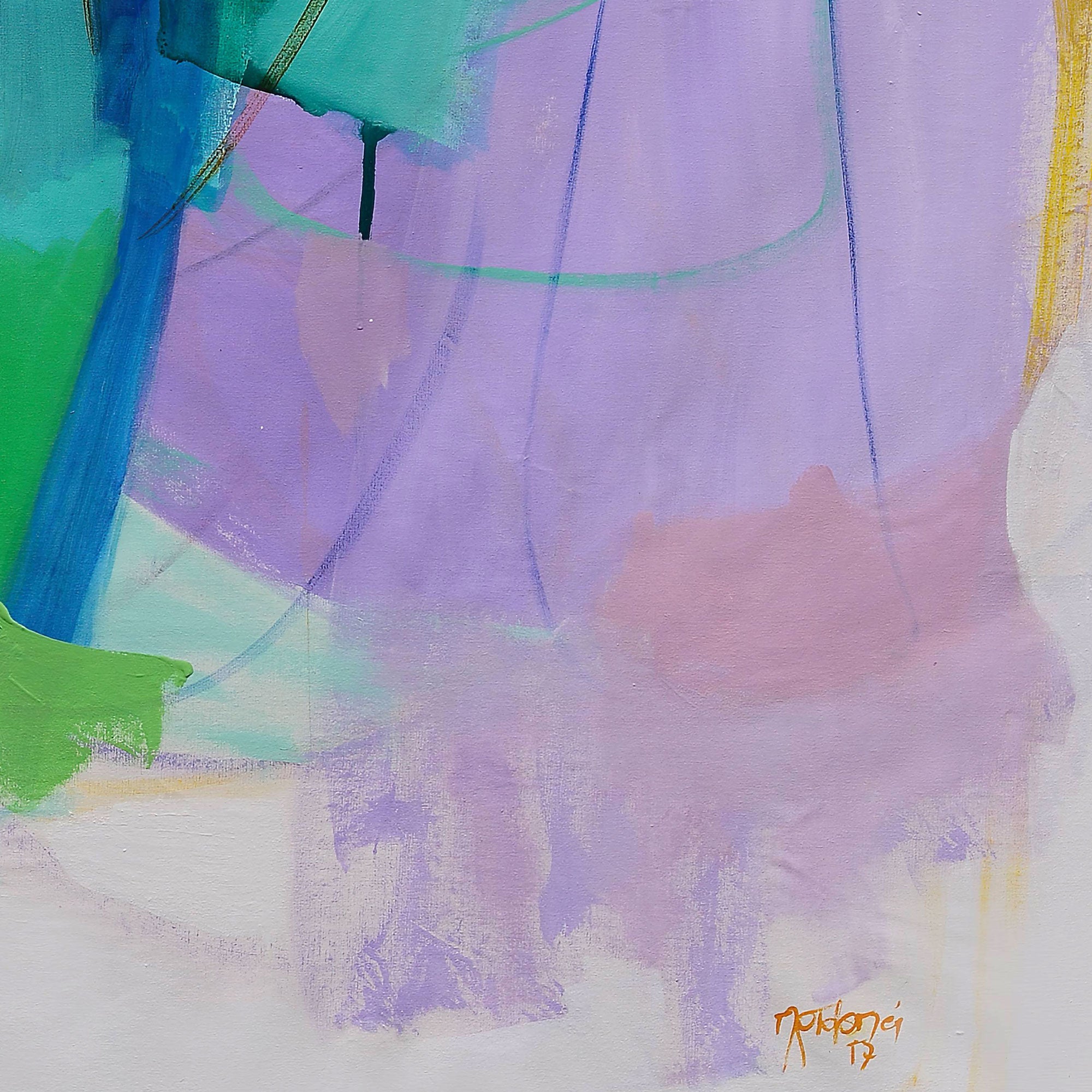 Abstract-Art-Buy-Emerging-Contemporary -Gabriela Tolomei HOPE Detail