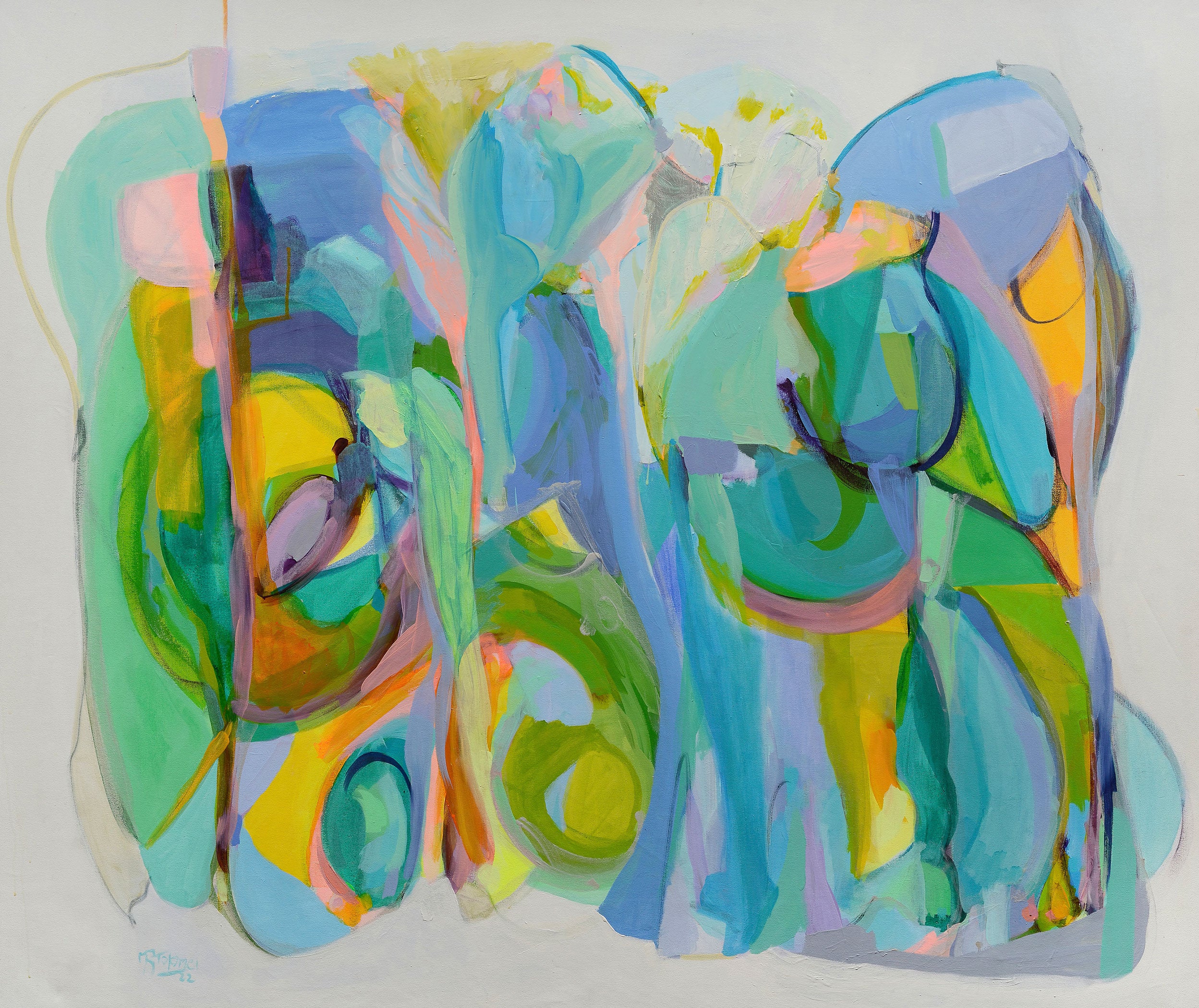 Abstract-Art-Buy-Emerging-Contemporary-Saatchiart-Saatchi -Gabriela Tolomei Habitad II Full Painting