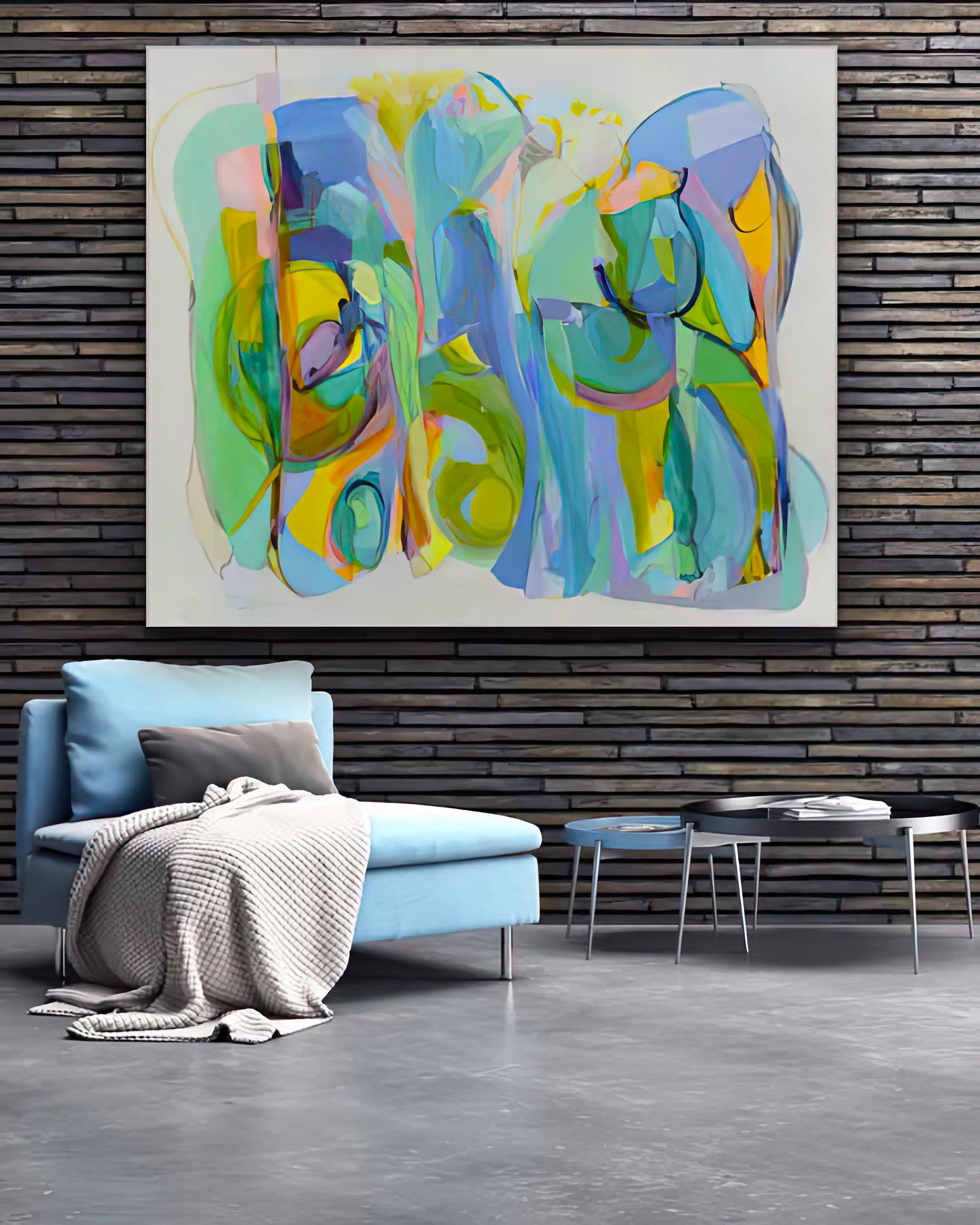 Abstract-Art-Buy-Emerging-Contemporary-Saatchiart-Saatchi  -Gabriela Tolomei Habitad II Mounted