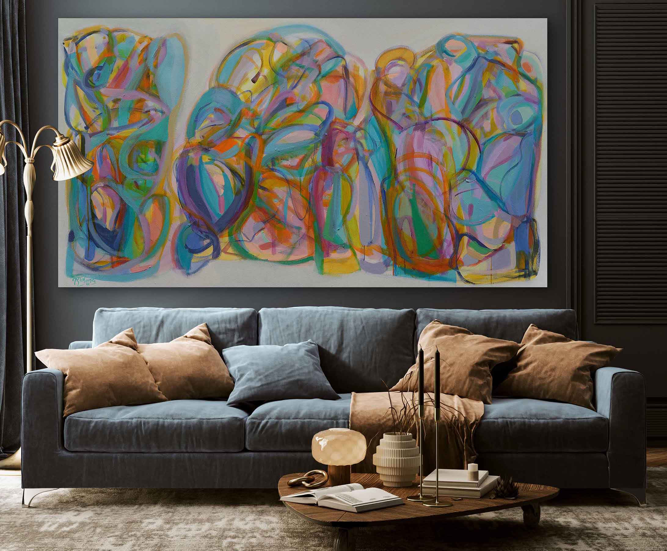 Abstract-Art-Buy-Emerging-Contemporary-Saatchiart-Saatchi -Gabriela Tolomei INNER WALK Mounted