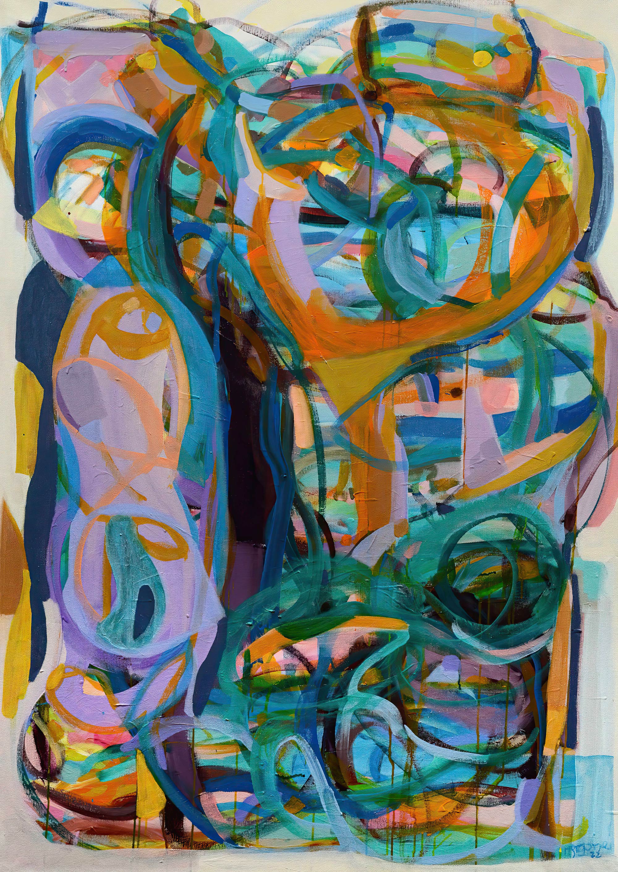 Abstract-Art-Buy-Emerging-Contemporary-Saatchiart-Saatchi -Gabriela Tolomei Infinitude Full Painting