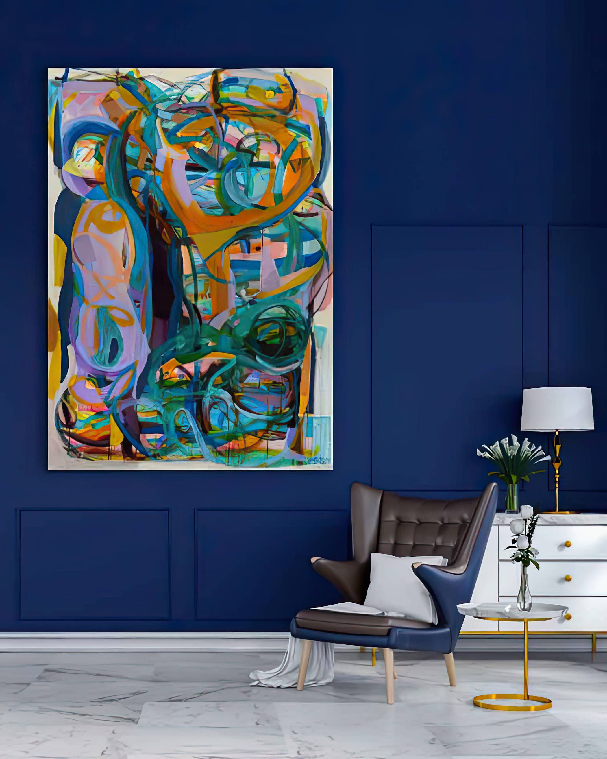 Abstract-Art-Buy-Emerging-Contemporary -Gabriela Tolomei Infinitude Mounted