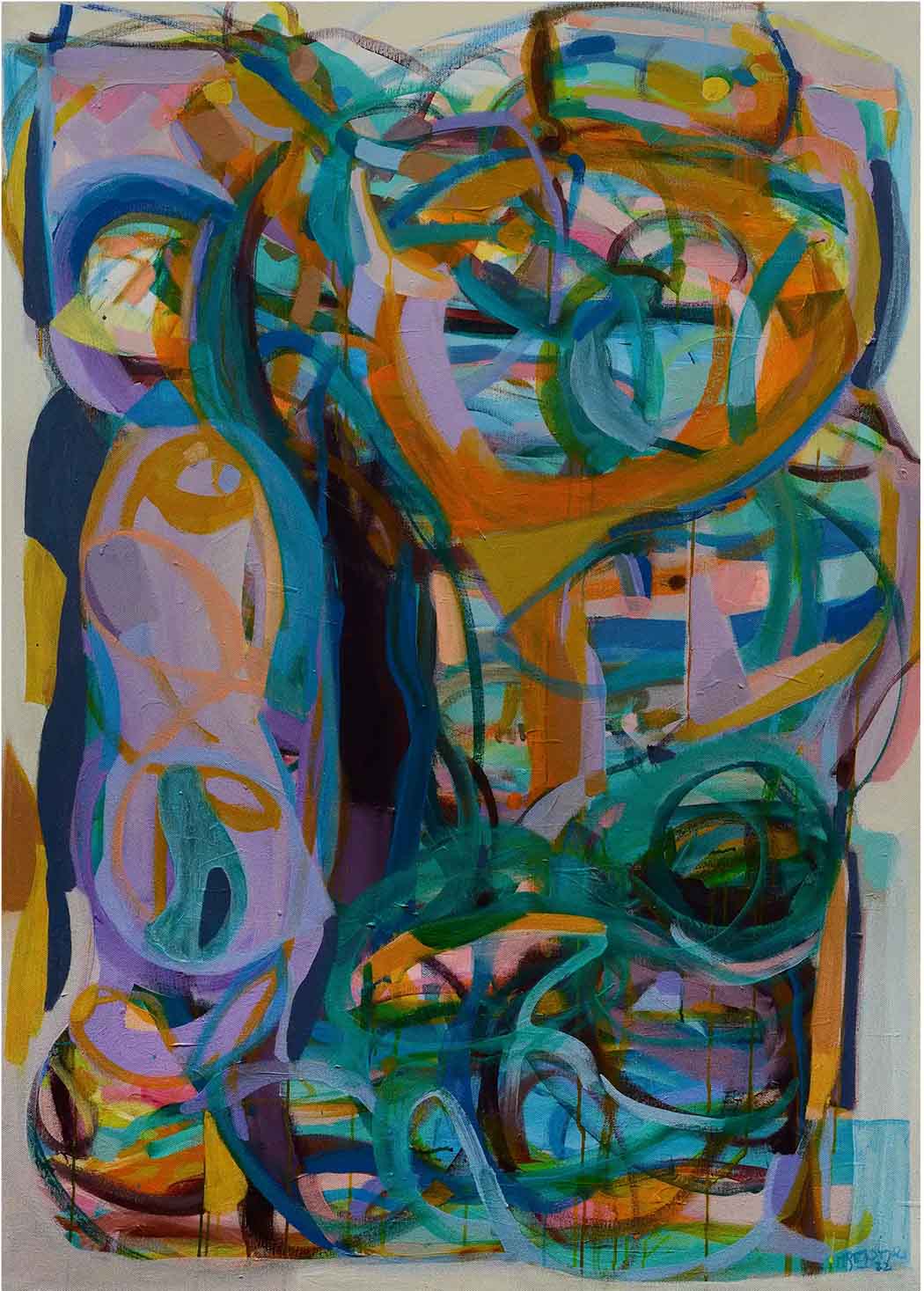 Abstract-Art-Buy-Emerging-Contemporary-Saatchiart-Saatchi -Gabriela Tolomei Infinitude Full Painting