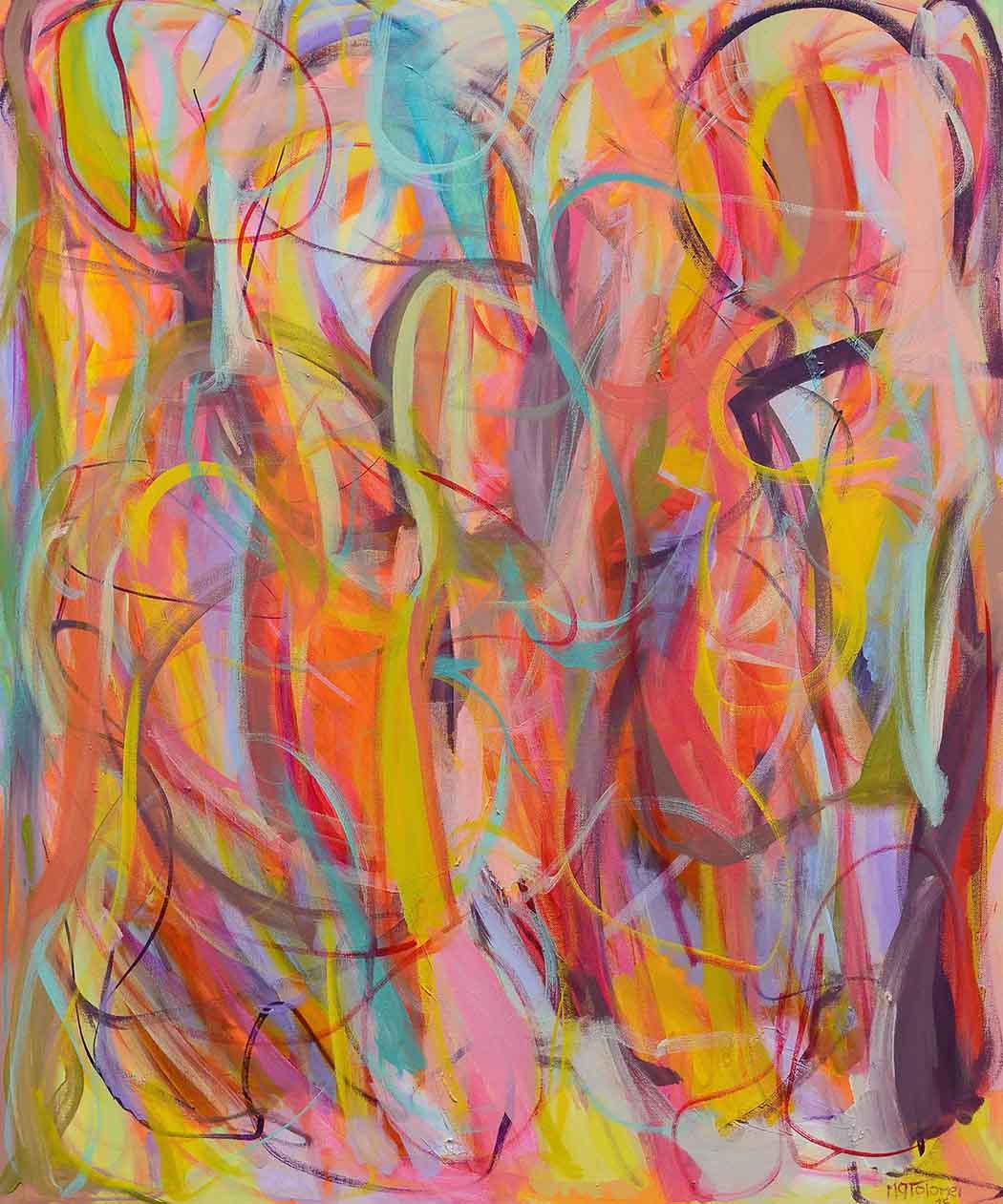 Abstract-Art-Buy-Emerging-Contemporary-Saatchiart-Saatchi -Gabriela Tolomei Labyrinth Full Painting