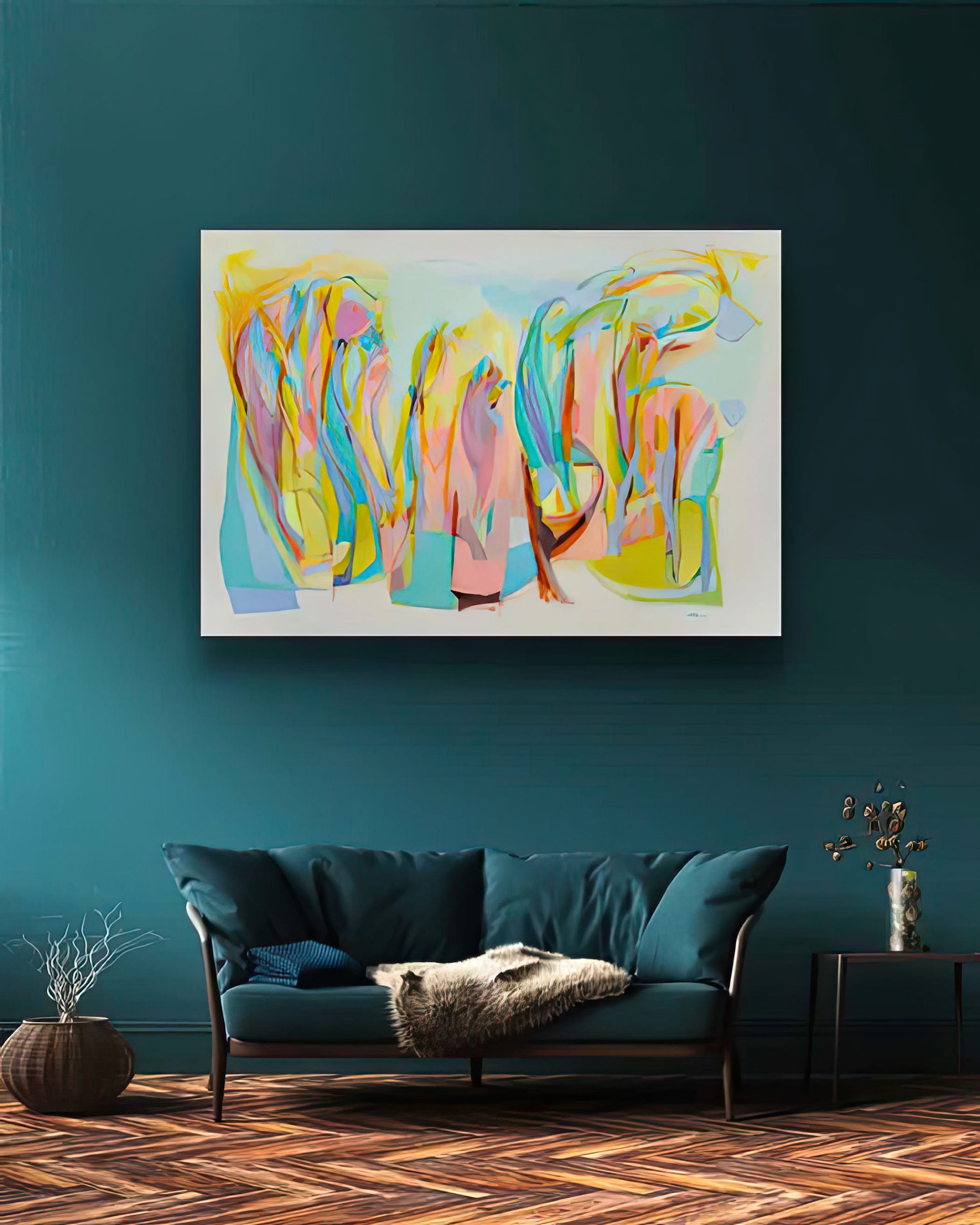 Abstract-Art-Buy-Emerging-Contemporary-Saatchiart-Saatchi  -Gabriela Tolomei Reborn Mounted