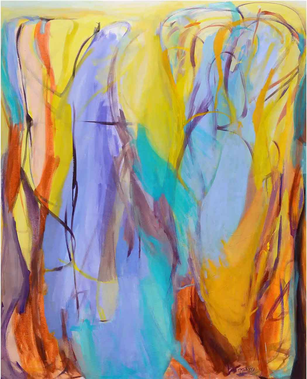 Abstract-Art-Buy-Emerging-Contemporary-Saatchiart-Saatchi -Gabriela Tolomei SABIDURIA ADQUIRIDA Full Painting