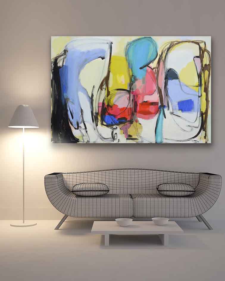 Abstract-Art-Buy-Emerging-Contemporary-Saatchiart-Saatchi -Gabriela Tolomei SAILING IN GREECE Mounted