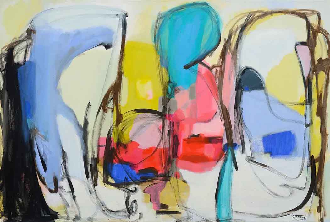 Abstract-Art-Buy-Emerging-Contemporary-Saatchiart-Saatchi -Gabriela Tolomei SAILING IN GREECE full painting