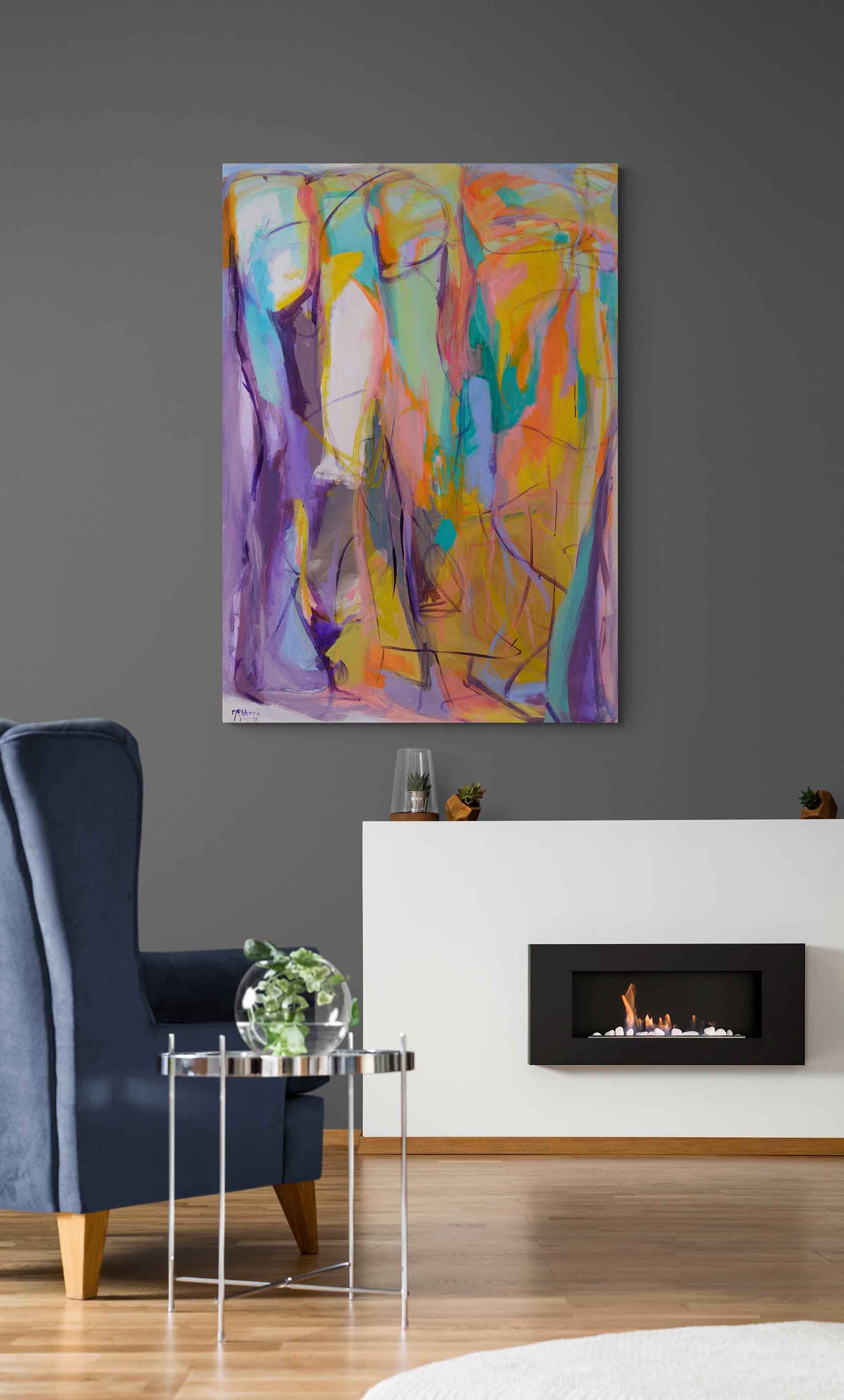 Abstract-Art-Buy-Emerging-Contemporary-Saatchiart-Saatchi -Gabriela Tolomei SPHINXES Mounted