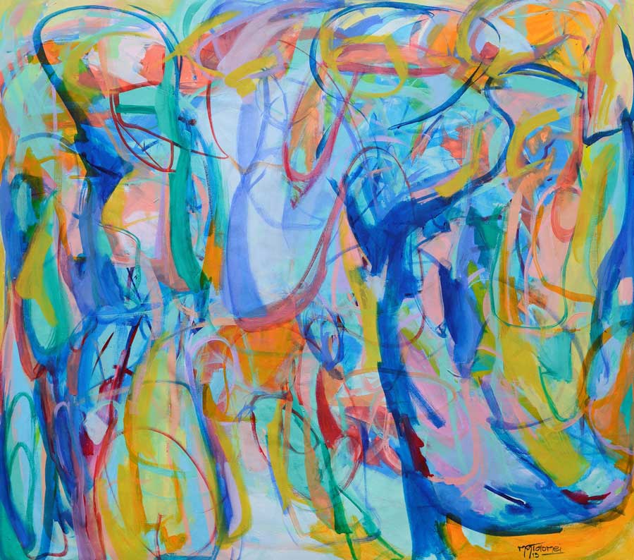 Gabriela Tolomei Sanar en azul Sold Art Collection