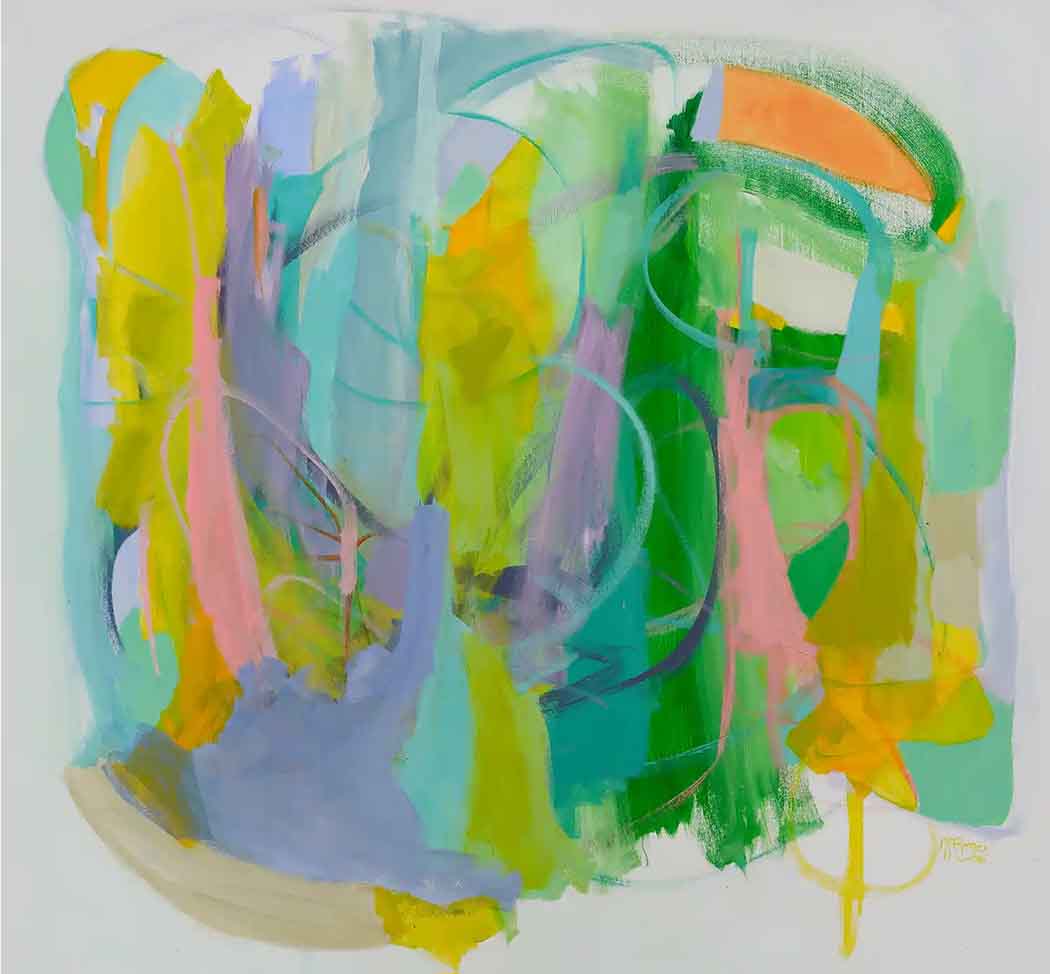 Abstract-Art-Buy-Emerging-Contemporary-Saatchiart-Saatchi -Gabriela Tolomei Silent Heart full painting 