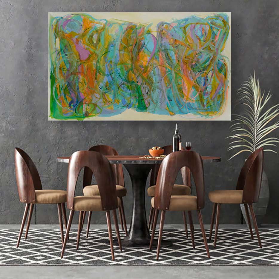 Abstract-Art-Buy-Emerging-Contemporary-Saatchiart-Saatchi  -Gabriela Tolomei Soul Agreement Mounted