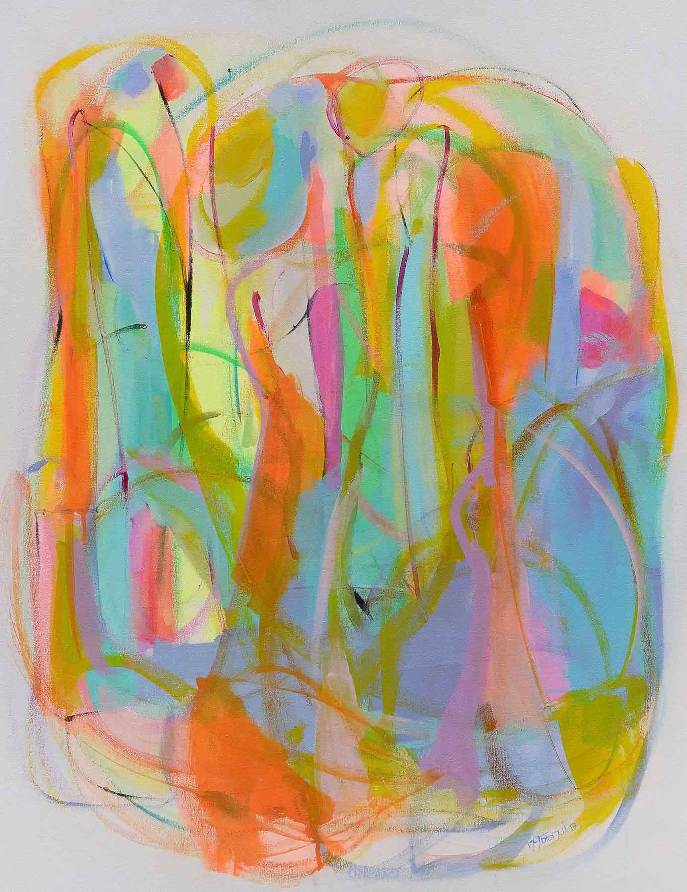 Abstract-Art-Buy-Emerging-Contemporary-Saatchiart-Saatchi -Gabriela Tolomei THE GARDENS OF GRATITUDE I full painting