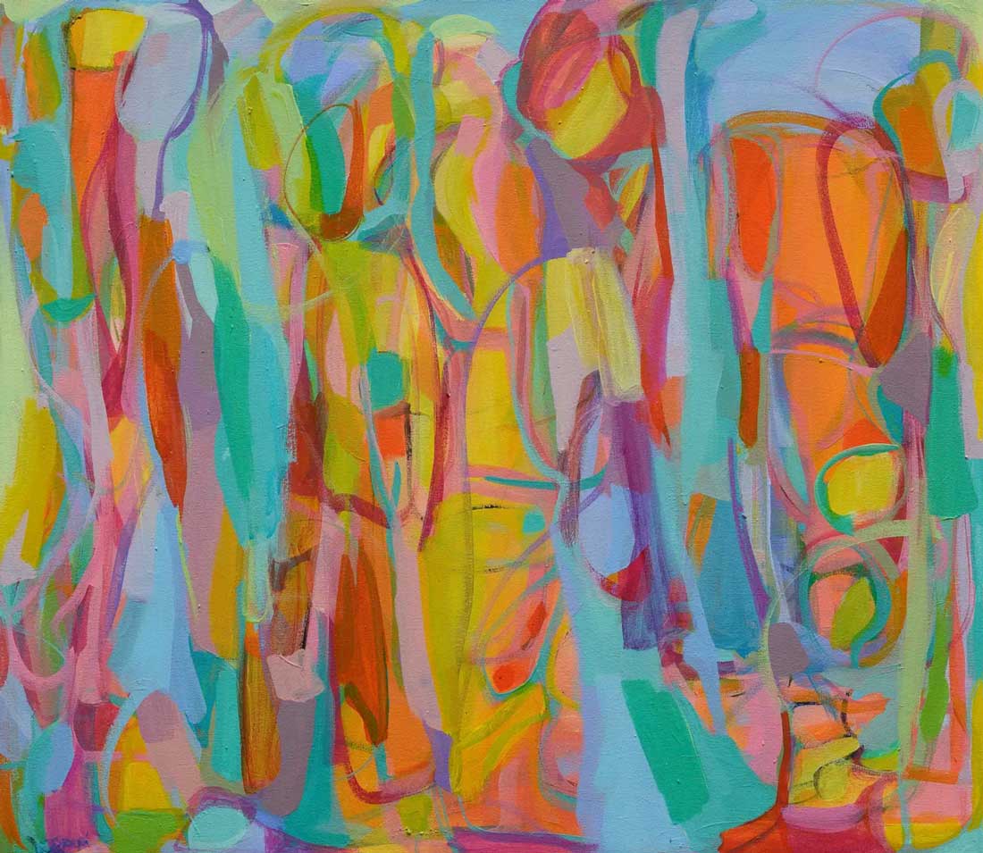 Abstract-Art-Buy-Emerging-Contemporary-Saatchiart-Saatchi -Gabriela Tolomei THE GARDENS OF GRATITUDE VIII Full Painting