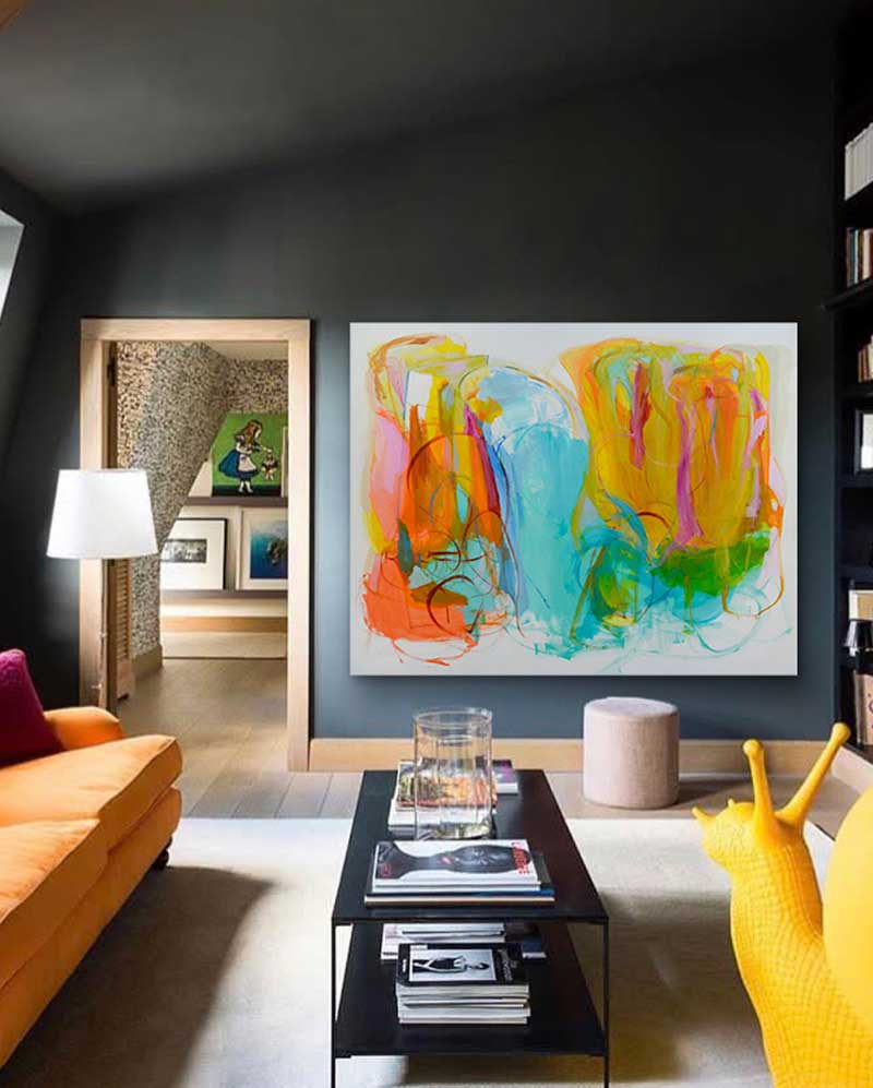 Abstract-Art-Buy-Emerging-Contemporary -Gabriela Tolomei TIME AND SPACE Mounted