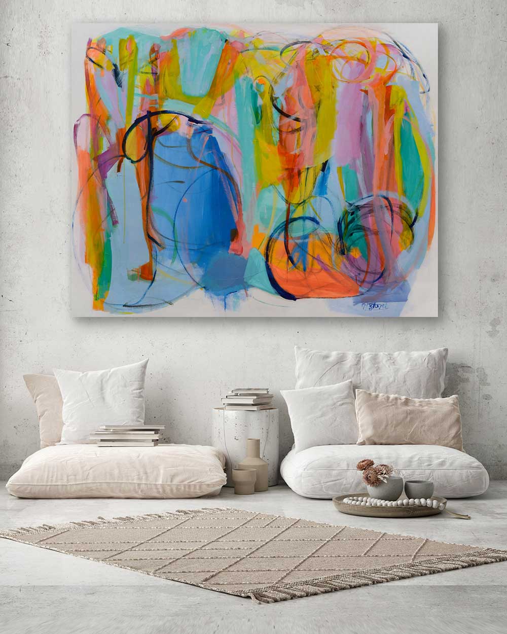Abstract-Art-Buy-Emerging-Contemporary-Saatchiart-Saatchi -Gabriela Tolomei TRILOGIA SAGRADA Mounted