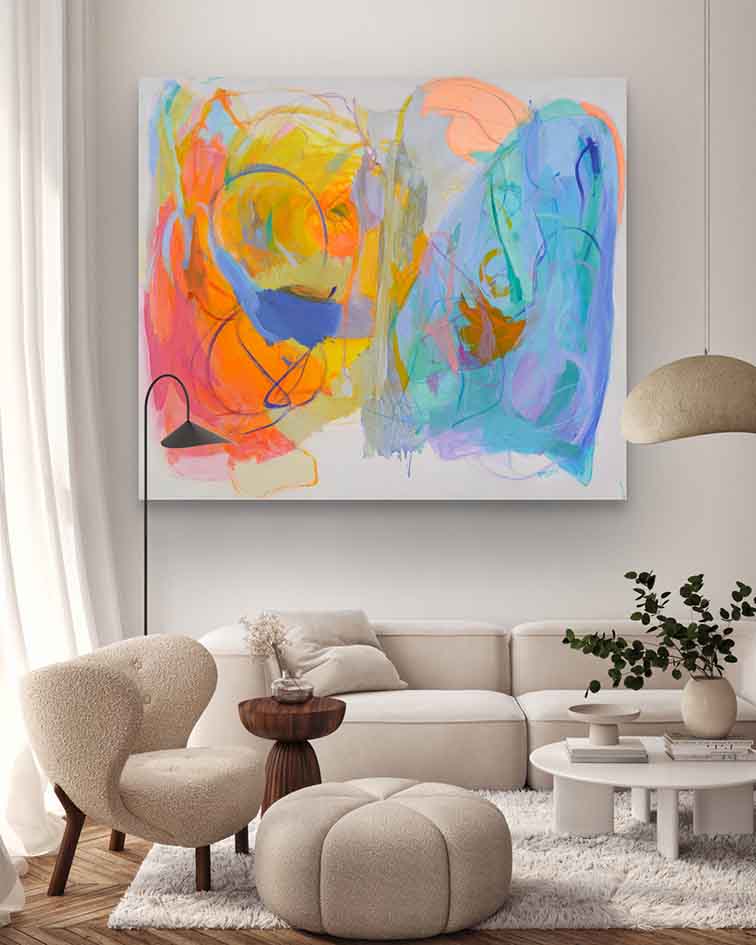 Abstract-Art-Buy-Emerging-Contemporary-Saatchiart-Saatchi  -Gabriela Tolomei The Depth of Everything Mounted