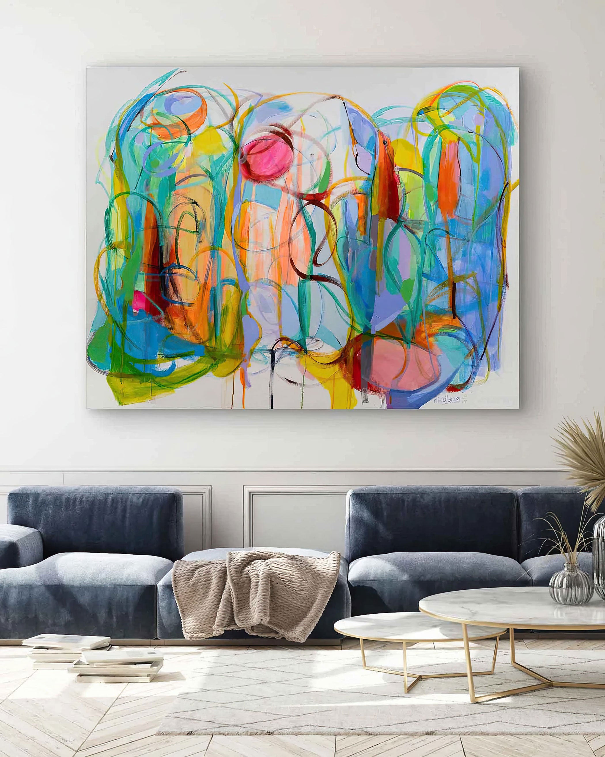 Abstract-Art-Buy-Emerging-Contemporary-Saatchiart-Saatchi  -Gabriela Tolomei The Thread of Grace Mounted