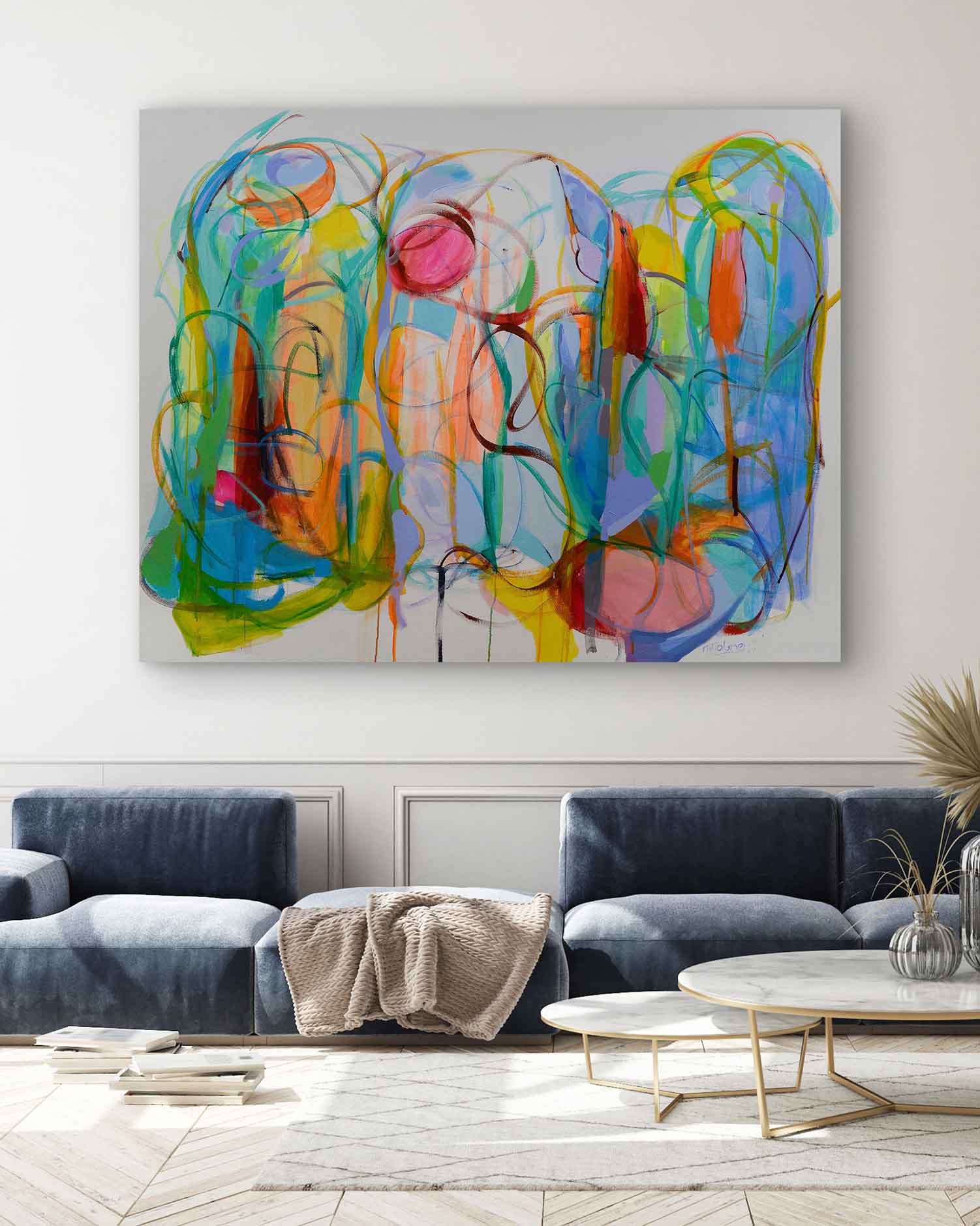 Abstract-Art-Buy-Emerging-Contemporary-Saatchiart-Saatchi  -Gabriela Tolomei The Thread of Grace Mounted