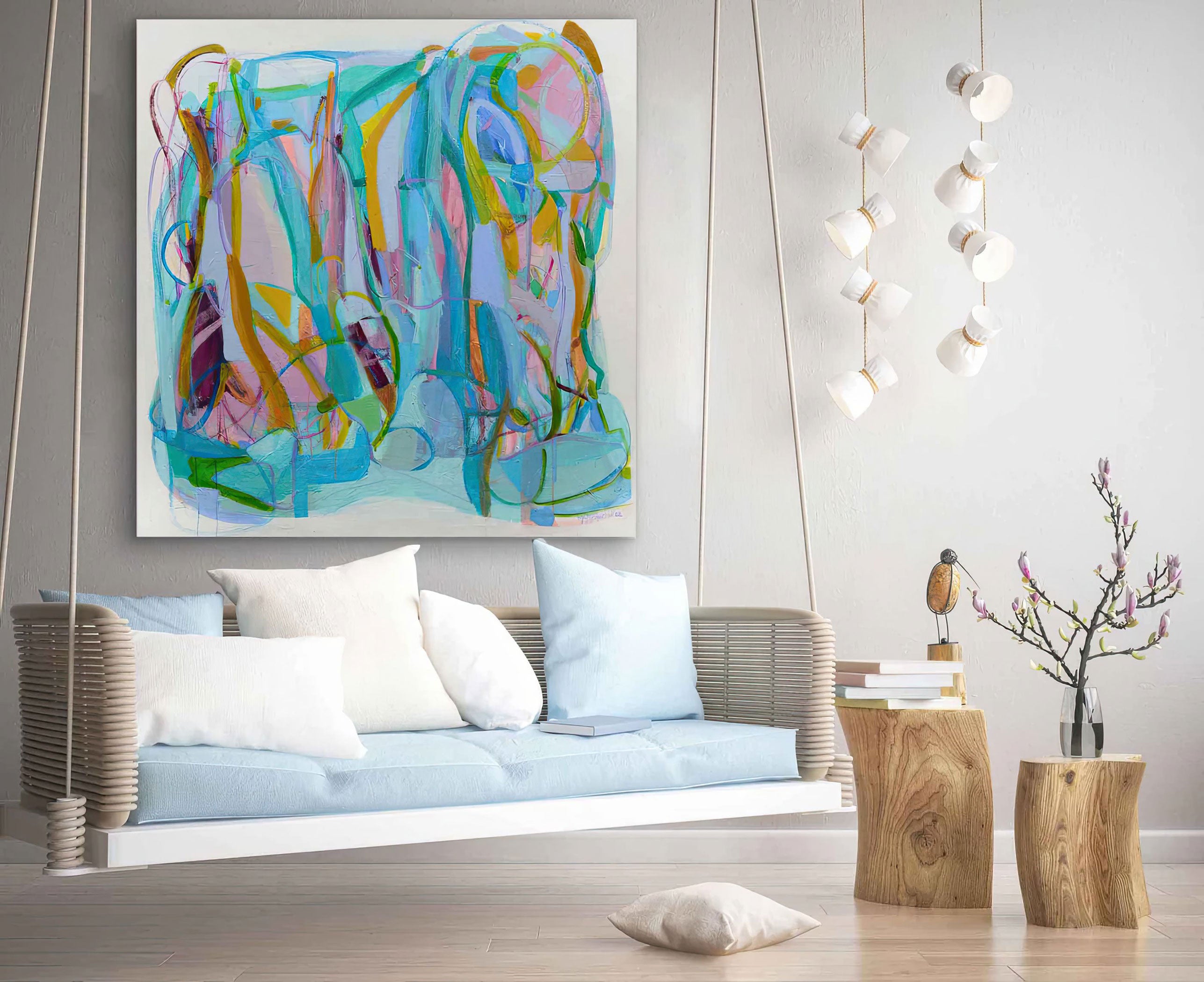 Abstract-Art-Buy-Emerging-Contemporary-Saatchiart-Saatchi  -Gabriela Tolomei The Voice of Silence Mounted