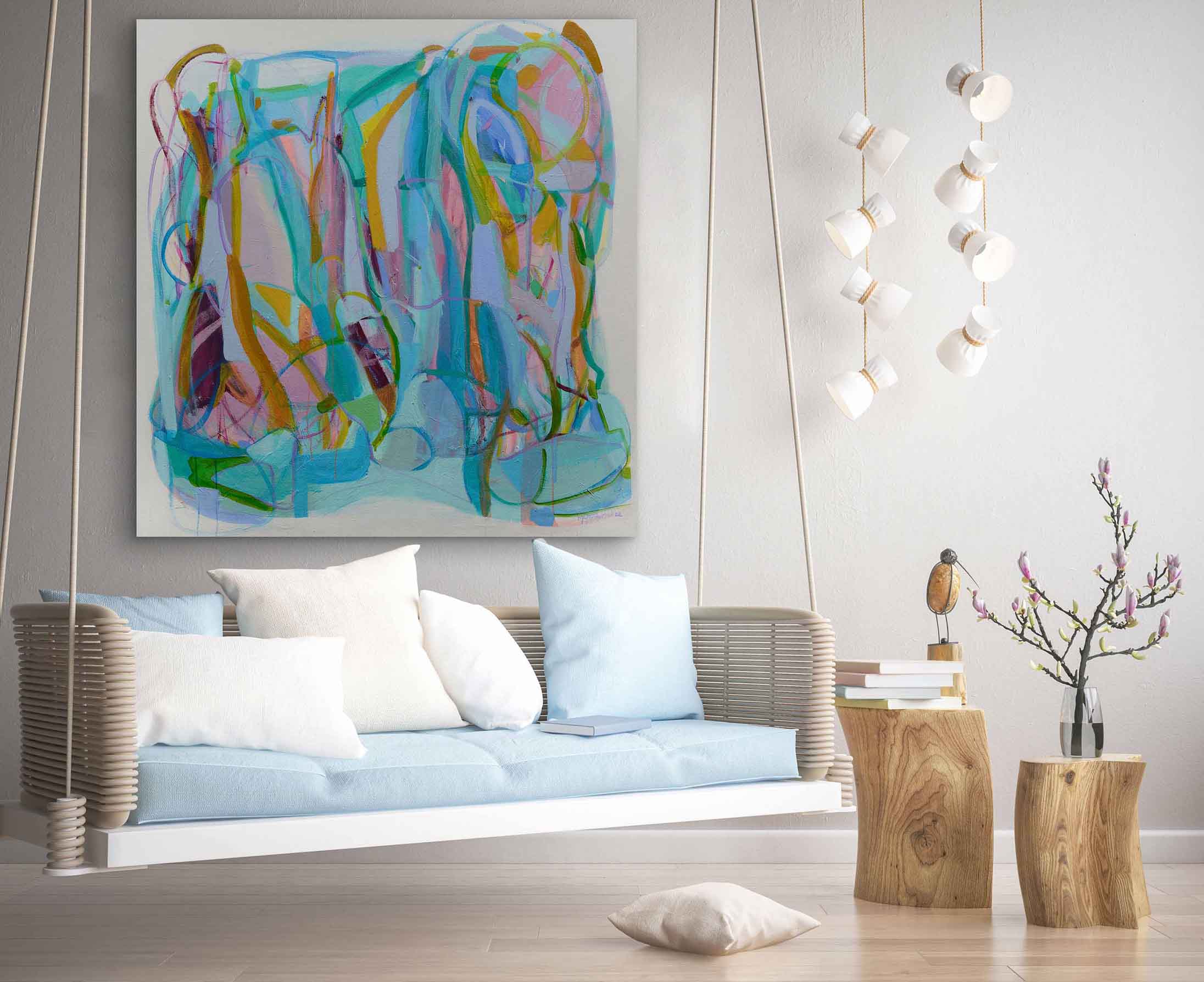 Abstract-Art-Buy-Emerging-Contemporary-Saatchiart-Saatchi  -Gabriela Tolomei The Voice of Silence Mounted