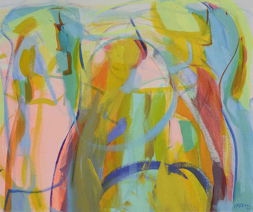 Abstract-Art-Buy-Emerging-Contemporary-Saatchiart-Saatchi -Gabriela Tolomei The gardens of gratitude VI Full Painting