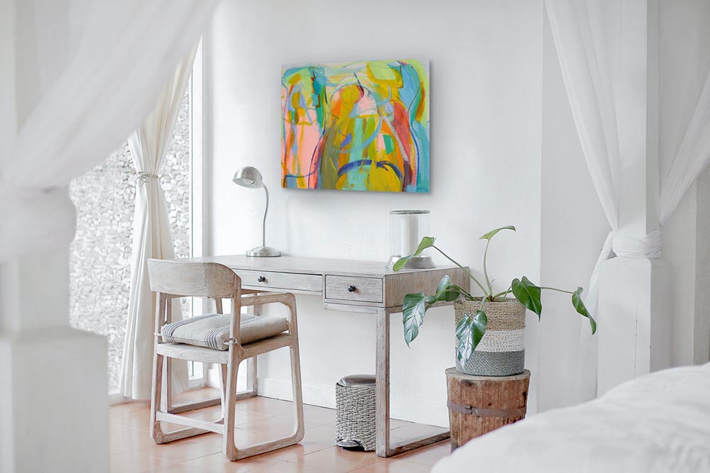 Abstract-Art-Buy-Emerging-Contemporary-Saatchiart-Saatchi -Gabriela Tolomei The gardens of gratitude VI Mounted