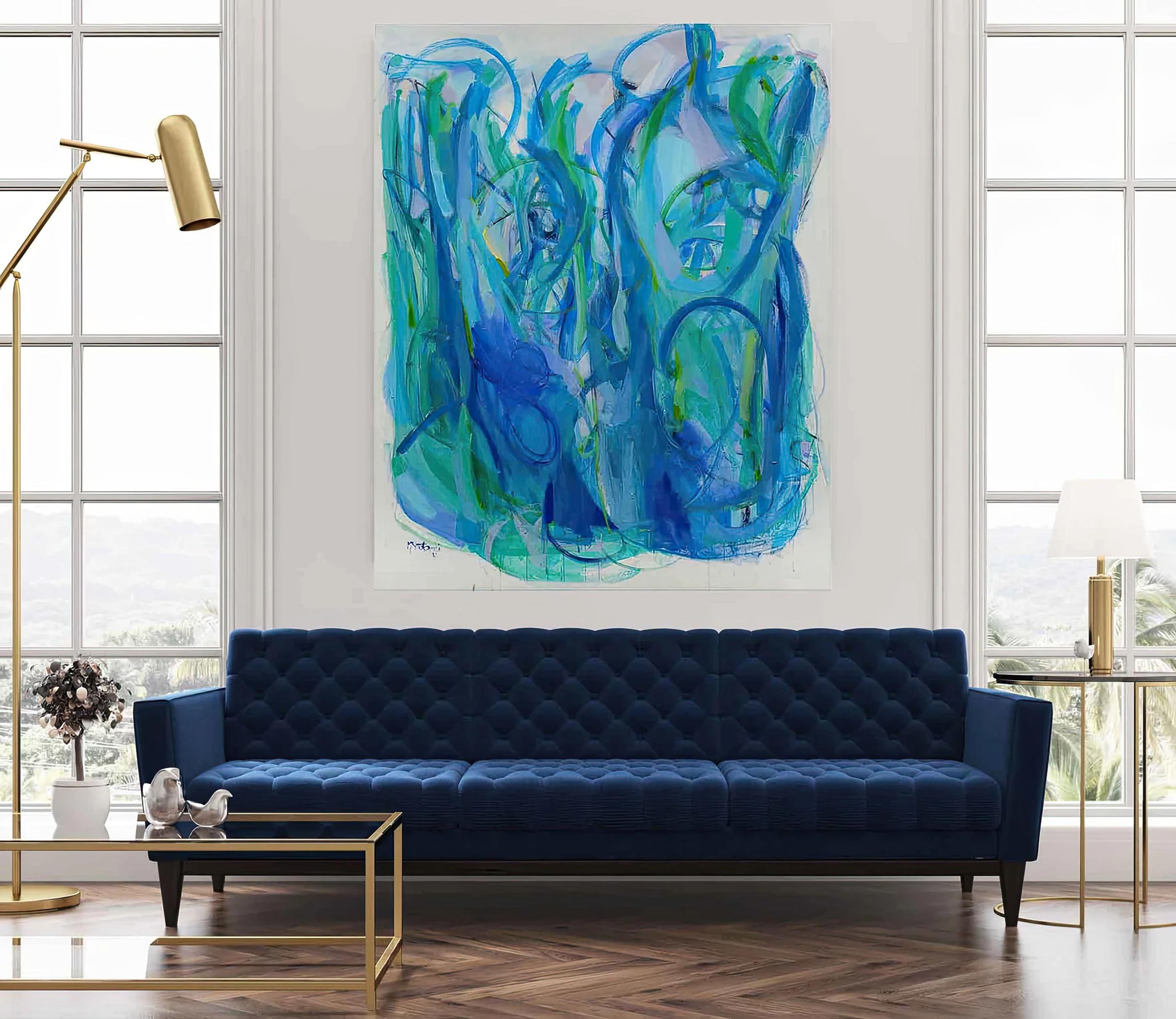 Abstract-Art-Buy-Emerging-Contemporary-Saatchiart-Saatchi  -Gabriela Tolomei Time Encounters Mounted