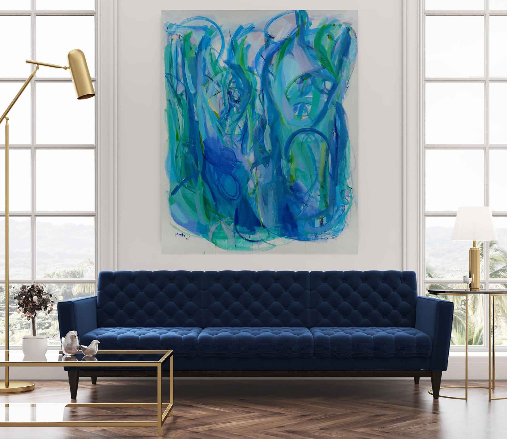 Abstract-Art-Buy-Emerging-Contemporary-Saatchiart-Saatchi  -Gabriela Tolomei Time Encounters Mounted