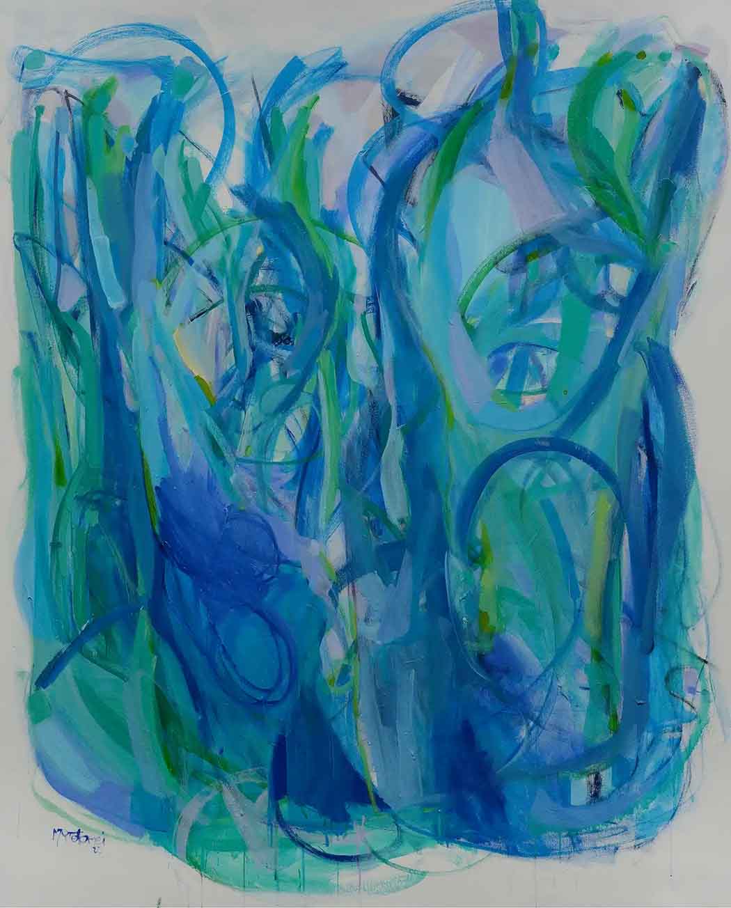 Abstract-Art-Buy-Emerging-Contemporary-Saatchiart-Saatchi  -Gabriela Tolomei Time Encounters full Painting