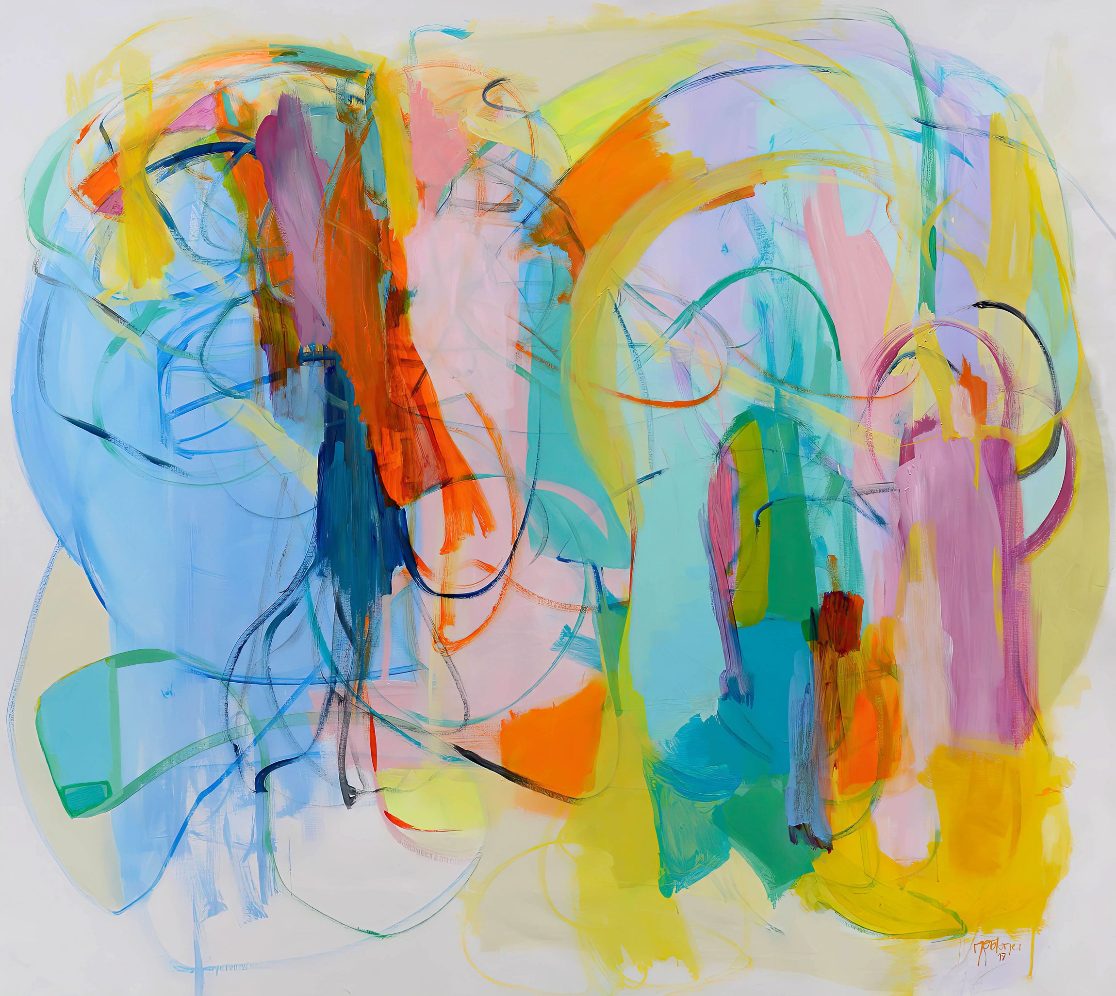 Abstract-Art-Buy-Emerging-Contemporary-Saatchiart-Saatchi  -Gabriela Tolomei Unveiled Spaces full Painting