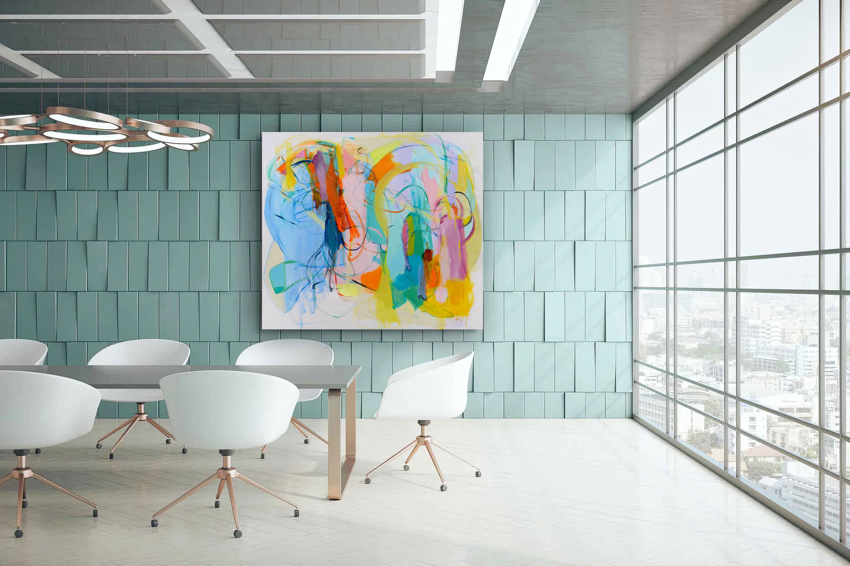 Abstract-Art-Buy-Emerging-Contemporary-Saatchiart-Saatchi  -Gabriela Tolomei Unveiled Spaces Mounted