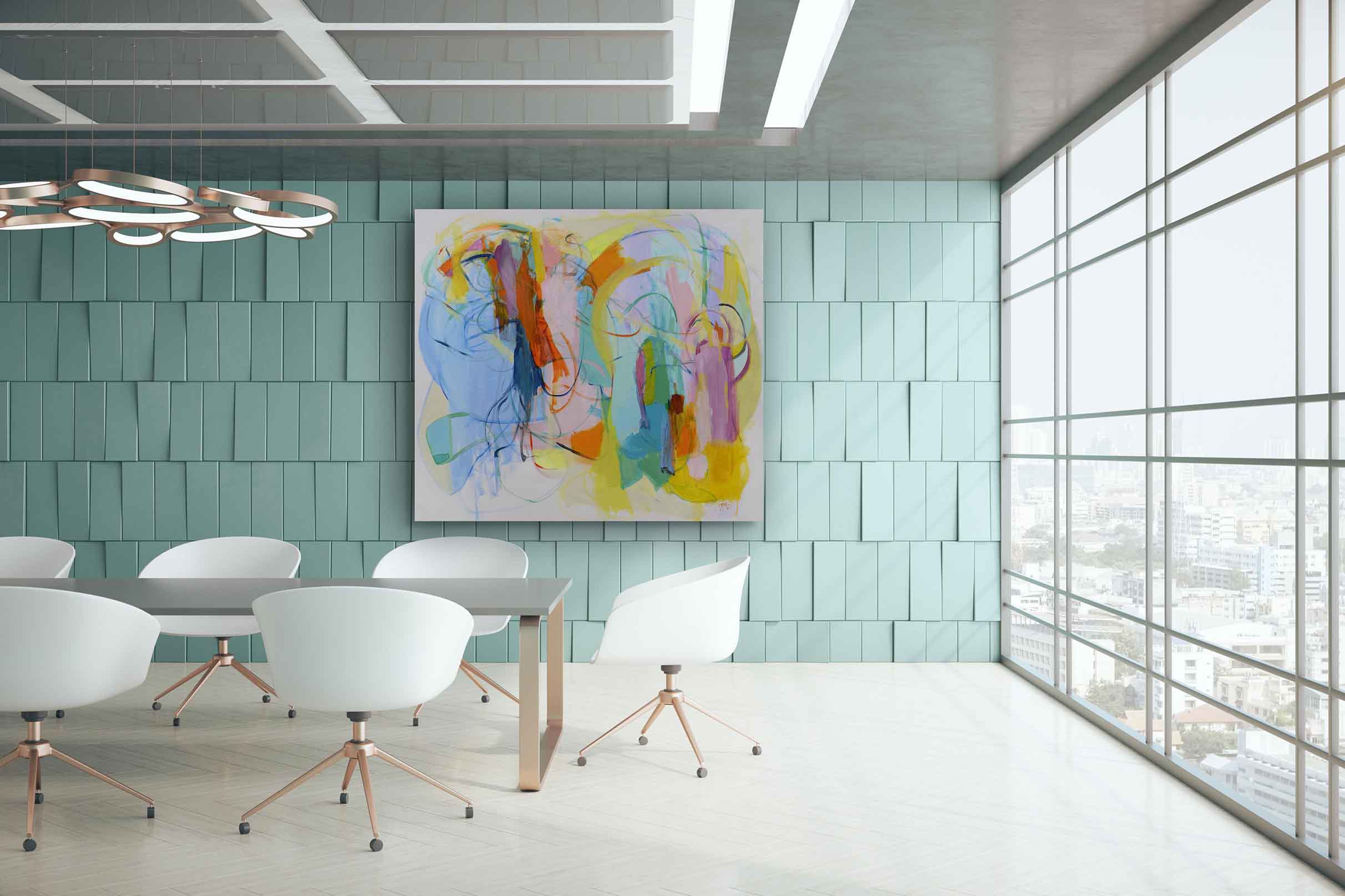 Abstract-Art-Buy-Emerging-Contemporary-Saatchiart-Saatchi  -Gabriela Tolomei Unveiled Spaces Mounted