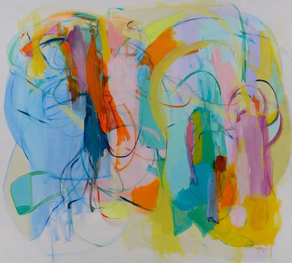 Abstract-Art-Buy-Emerging-Contemporary-Saatchiart-Saatchi  -Gabriela Tolomei Unveiled Spaces full Painting