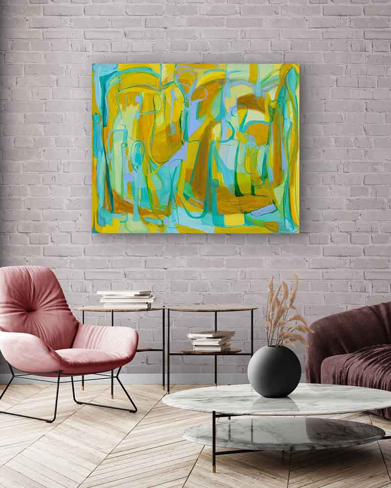 Abstract-Art-Buy-Emerging-Contemporary-Saatchiart-Saatchi -Gabriela Tolomei We are in peace Mounted